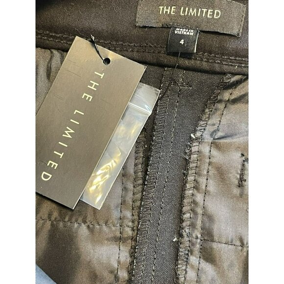 NWT The Limited Tailored Shorts Womens Black 4 Chino Dressy Classic Classy Work - Picture 4 of 6